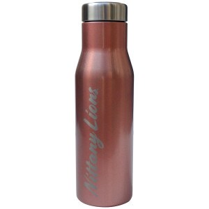 EcoVessel 16oz water bottle rose gold with silver script Nittany Lions